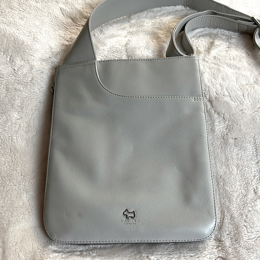 Radley London Dove Gray Leather Crossbody